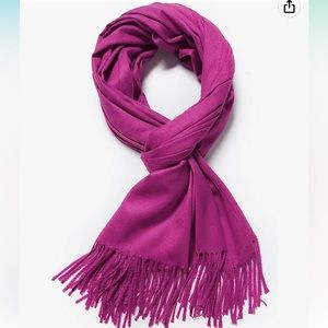 New - Radiant Orchid - Merino Wool & Silk Blend - Pashmina Scarf